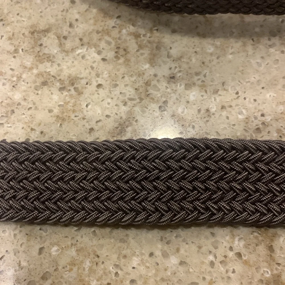 NWT Magnanni Nadal Grey Braided Belt Size X-Large